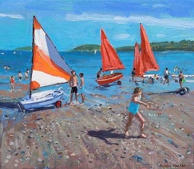 ANDREW MACARA  - red and white sails